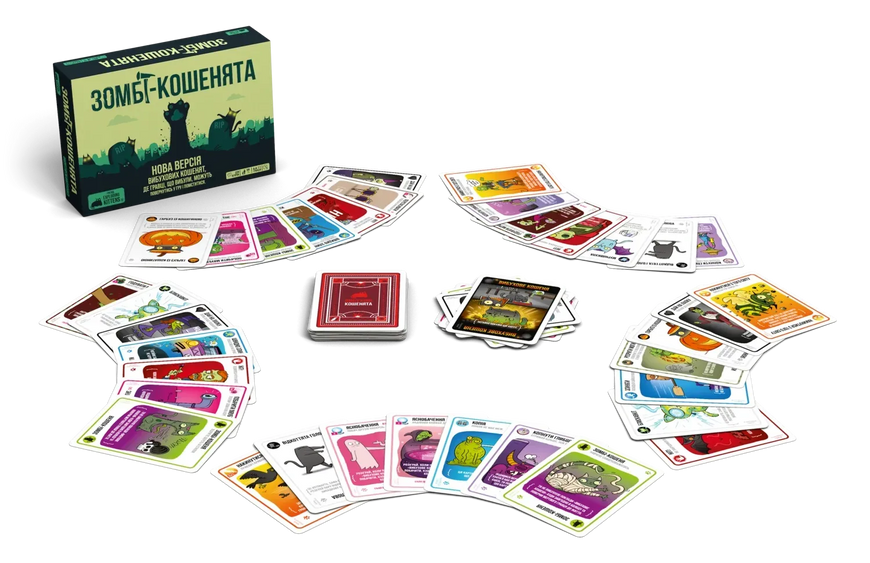 Вибухові кошенята: Зомбі-кошенята (Zombie Kittens) - настільна гра EK-ZOMB-UA фото