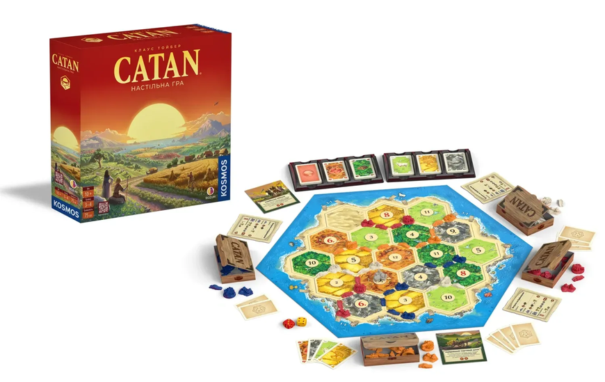 CATAN (Settlers of Catan) - настільна гра CATAN-BASE-UA фото