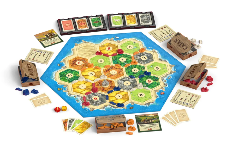 CATAN (Settlers of Catan) - настільна гра CATAN-BASE-UA фото
