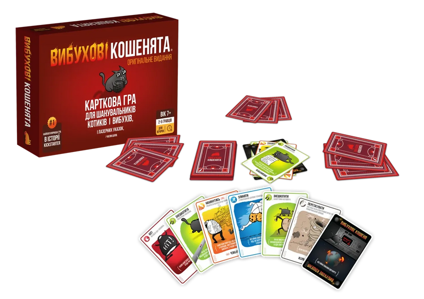 Вибухові кошенята: Оригінальне видання (Exploding Kittens: Original) - настільна гра EK-BASE-UA фото
